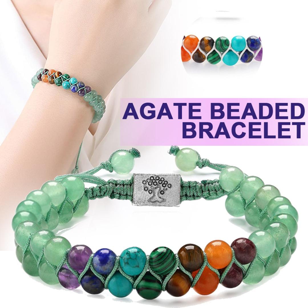 Mayitr 7 Чакра Исцеляющий Кристалл Браслет Двухслойный Браслет из Каменных Бусин для Йоги
Mayitr 7 Чакра Исцеляющий Кристалл Браслет Двухслойный Браслет из Каменных Бусин для Йоги