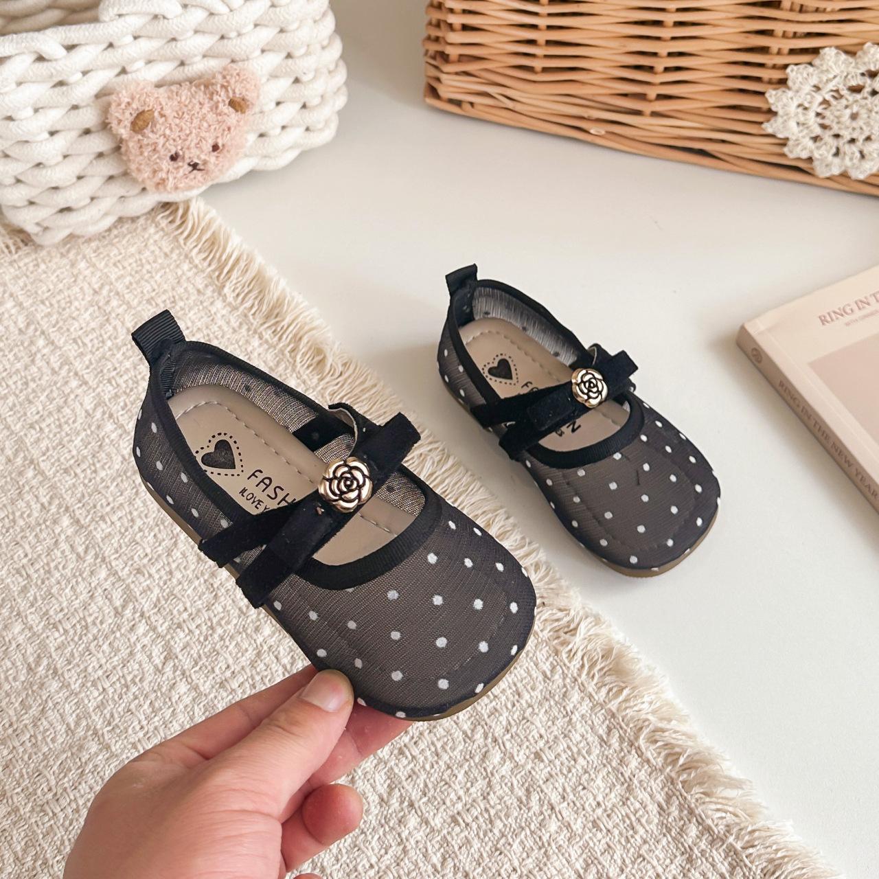 Summer Korean Girls Flower Princess Sandals Polka Dot Mesh Dance Shoes size 25 чорний
Summer Korean Girls Flower Princess Sandals Polka Dot Mesh Dance Shoes size 25 чорний