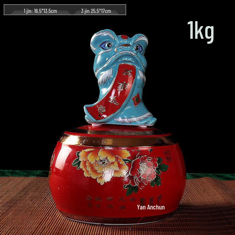 Jingdezhen Ceramic Lion Dance Dragon Year Wine Jar: Auspicious Sealed Bottle 1-3 Jin Capacity.
Jingdezhen Ceramic Lion Dance Dragon Year Wine Jar: Auspicious Sealed Bottle 1-3 Jin Capacity.