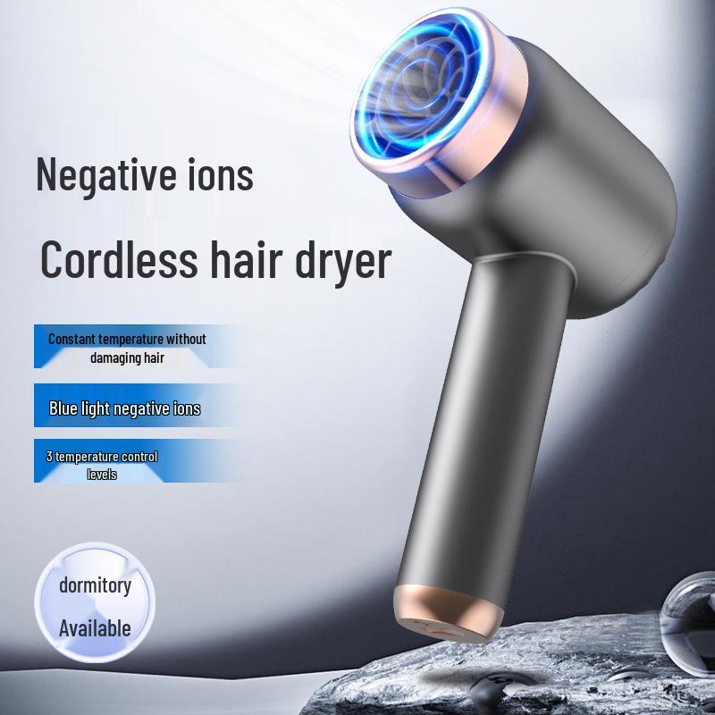 Portable Negative Ion Wireless Hair Dryer - Ideal for Home, Dorm, or Salon with Hot/Cold Settings Dark Gray
Portable Negative Ion Wireless Hair Dryer - Ideal for Home, Dorm, or Salon with Hot/Cold Settings Dark Gray