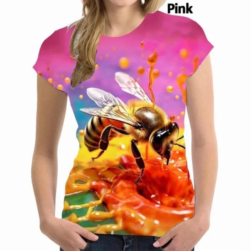 Summer Colorful Bee 3D Print T-shirts Women Streetwear New Casual Fashion Y2k Short Sleeve T Shirt O-neck Tees Tops Clothing XL
Summer Colorful Bee 3D Print T-shirts Women Streetwear New Casual Fashion Y2k Short Sleeve T Shirt O-neck Tees Tops Clothing XL