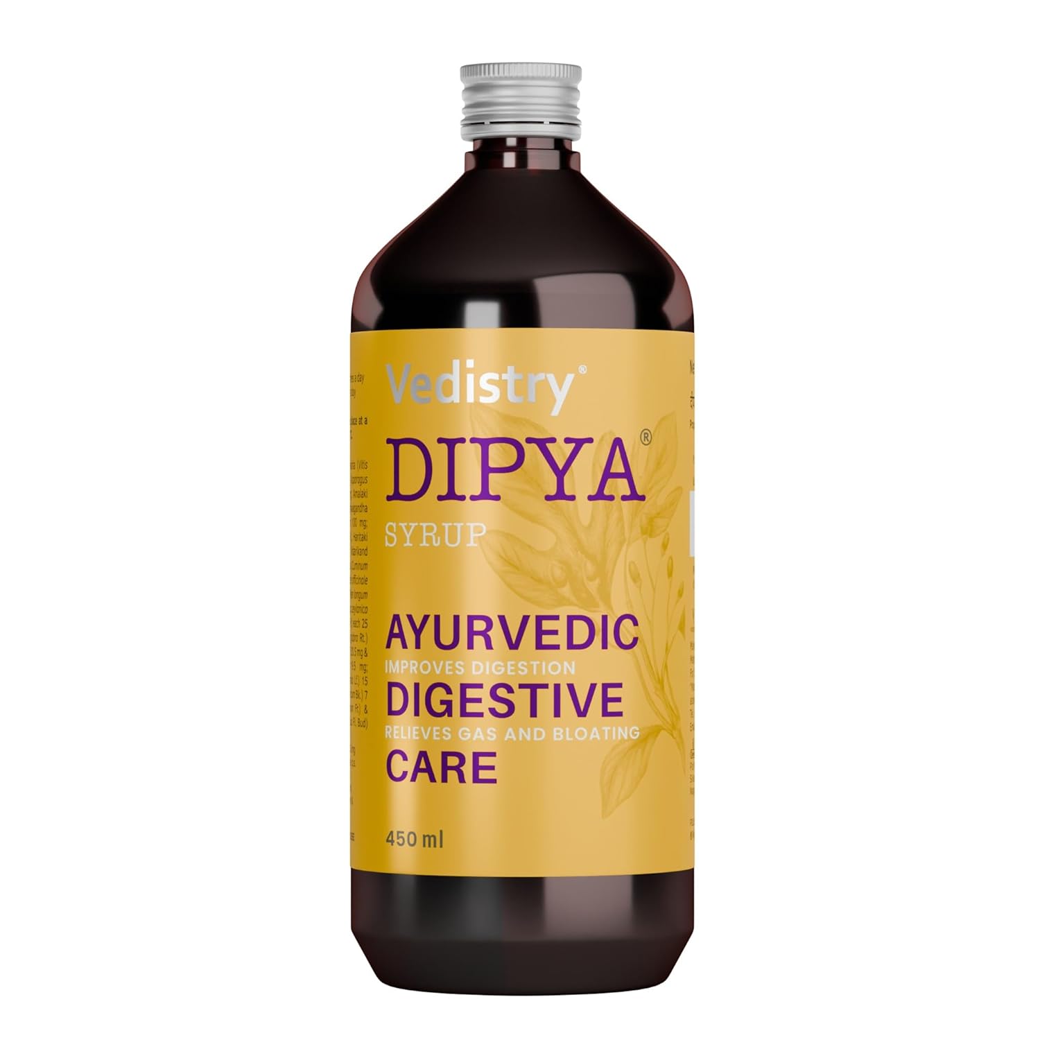 Dipya Ayurvedic Digestive Syrup 450 ml Pack of 1 for Gas Bloating Indigestion Post-Meal Heaviness Gut Support
Dipya Ayurvedic Digestive Syrup 450 ml Pack of 1 for Gas Bloating Indigestion Post-Meal Heaviness Gut Support