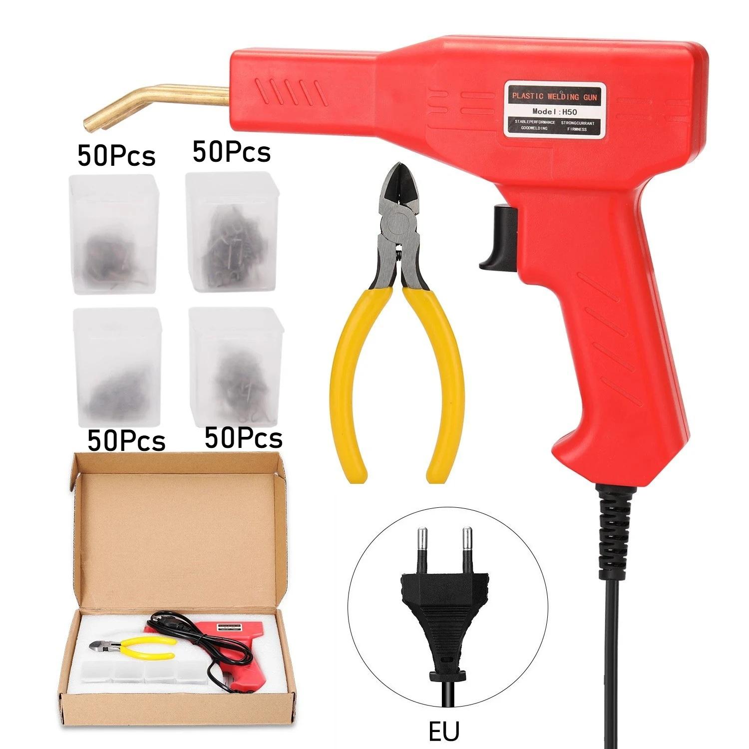 Car Bumper Repair Tools Plastic Welder Repairing Machine Handheld Repair Kit Hot Stapler Plastic Welder Gun with 4 Types Staples
Car Bumper Repair Tools Plastic Welder Repairing Machine Handheld Repair Kit Hot Stapler Plastic Welder Gun with 4 Types Staples