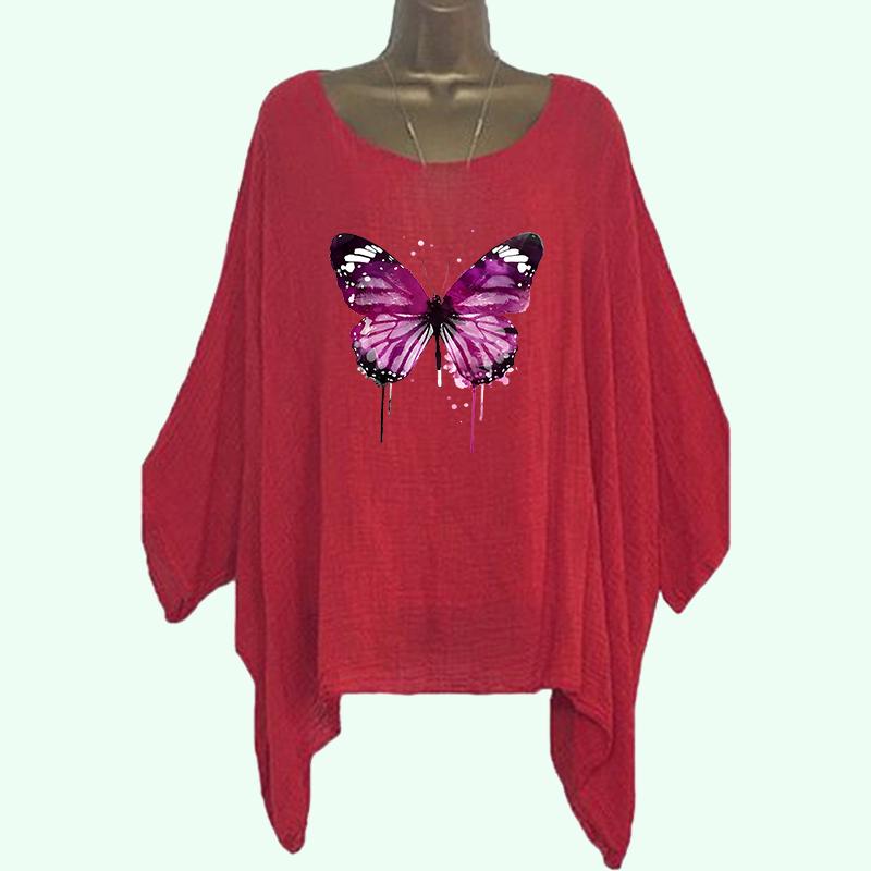 Plus Size Women Loose Cotton Linen Shirt Spring&summer Casual Round Neck Thin Long Sleeve Top Ladies Fashion Floral Print Long Shirt 5XL червоний
Plus Size Women Loose Cotton Linen Shirt Spring&summer Casual Round Neck Thin Long Sleeve Top Ladies Fashion Floral Print Long Shirt 5XL червоний
