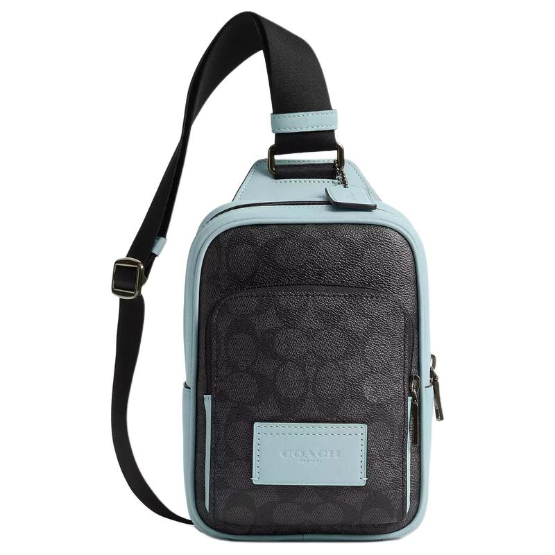 COACH RACER 13 brand logo print contrasting design smooth calfskin shoulder crossbody bag chest bag mini men s charcoal gray and light blue синій
COACH RACER 13 brand logo print contrasting design smooth calfskin shoulder crossbody bag chest bag mini men s charcoal gray and light blue синій