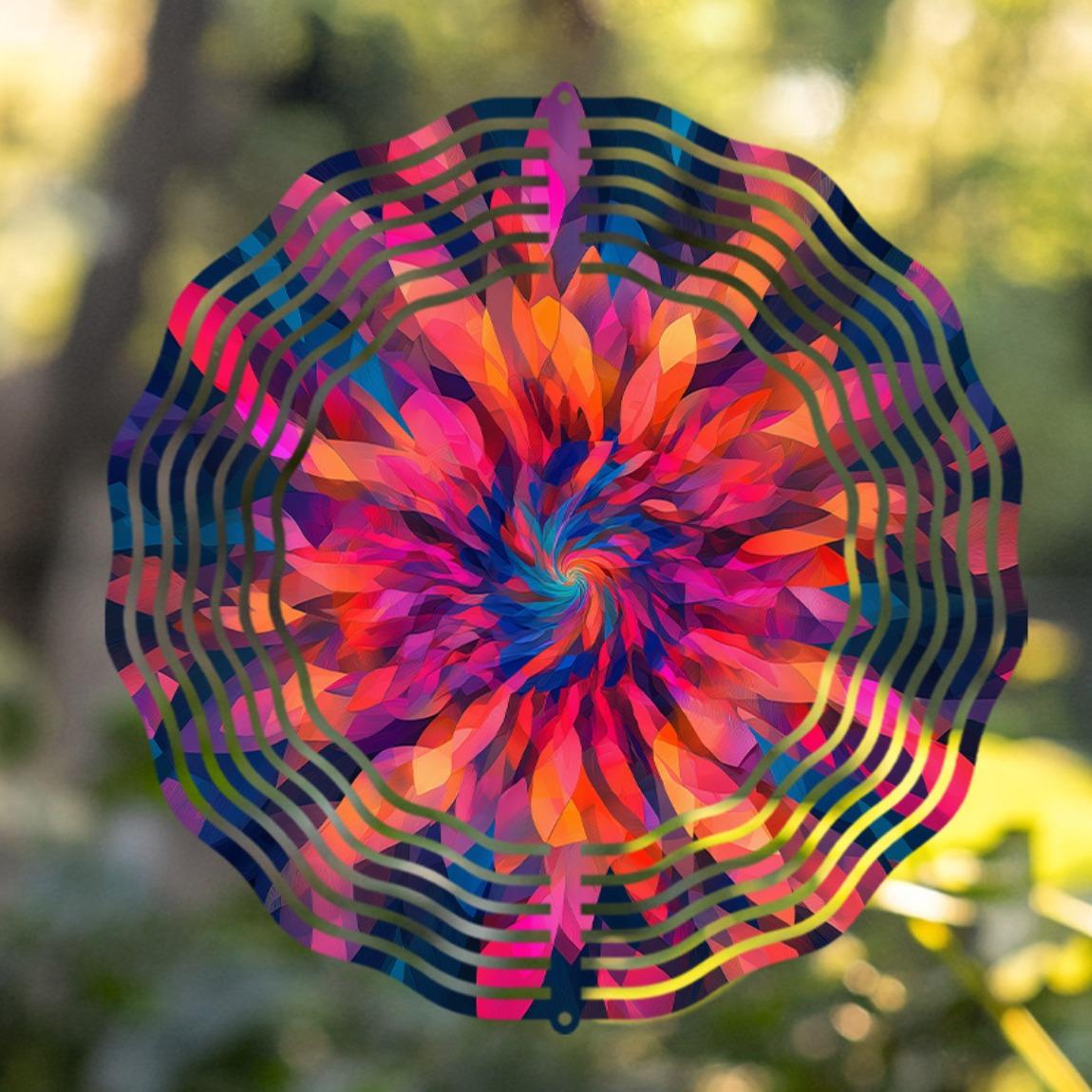 Colorful 10 Inch Hanging Wind Chime Artistic Unique Outdoor Decor for Garden Lawn Spring Summer Gift with Rotating Hook 01A
Colorful 10 Inch Hanging Wind Chime Artistic Unique Outdoor Decor for Garden Lawn Spring Summer Gift with Rotating Hook 01A