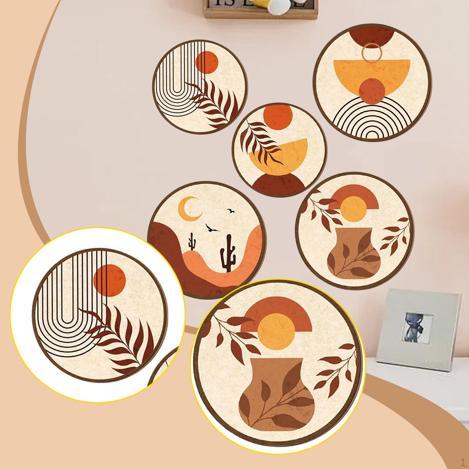 5 Pieces Boho Wall Decor Art Crafts Decorative Hanging Decoration Ornaments for Kitchen
5 Pieces Boho Wall Decor Art Crafts Decorative Hanging Decoration Ornaments for Kitchen