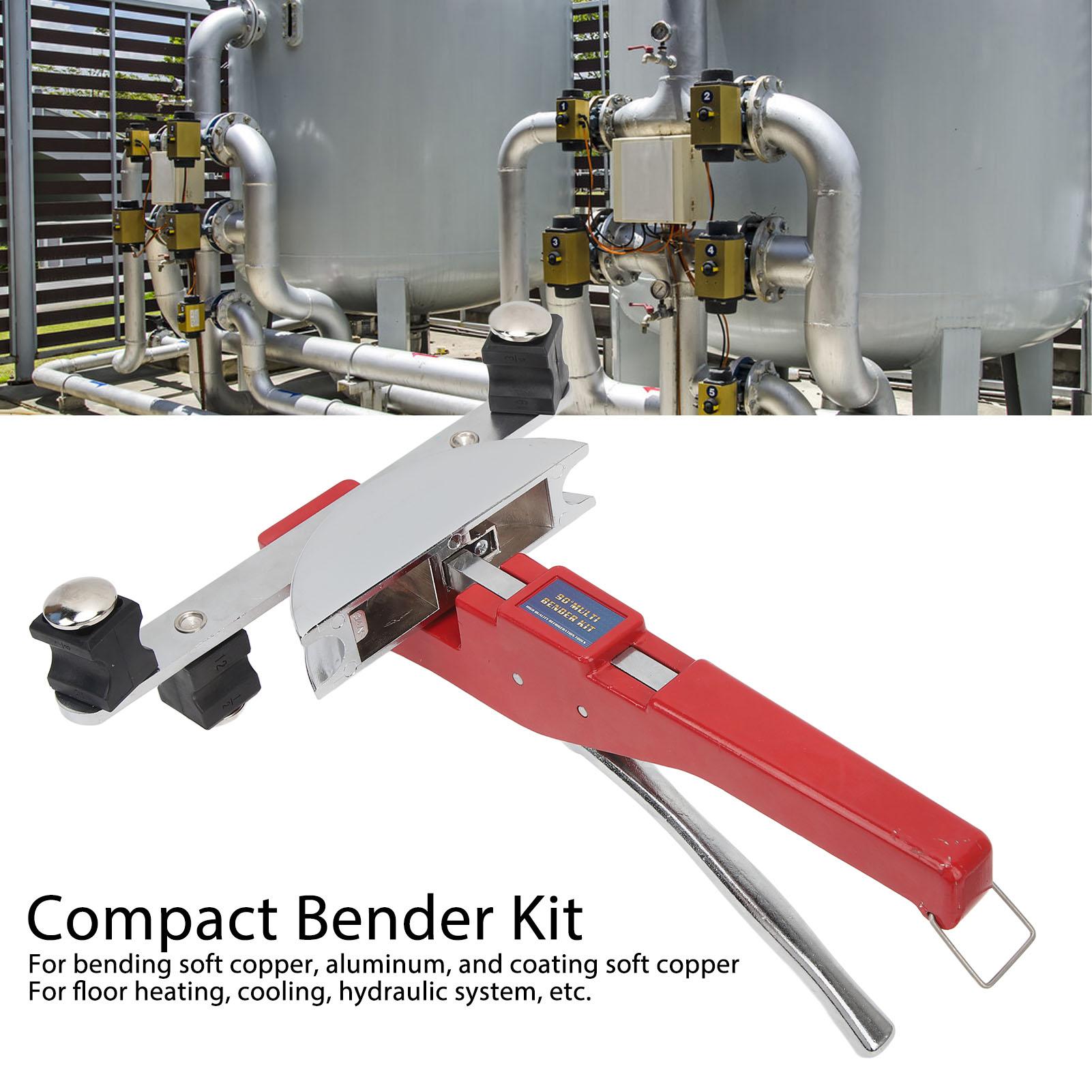 Tube Bender Kit Tube Bender Kit Compact Tubing Bender Multiple Sizes Bending Heads 3/16 to 1‑1/4 Inch Pipe Cutter Capacity
Tube Bender Kit Tube Bender Kit Compact Tubing Bender Multiple Sizes Bending Heads 3/16 to 1‑1/4 Inch Pipe Cutter Capacity