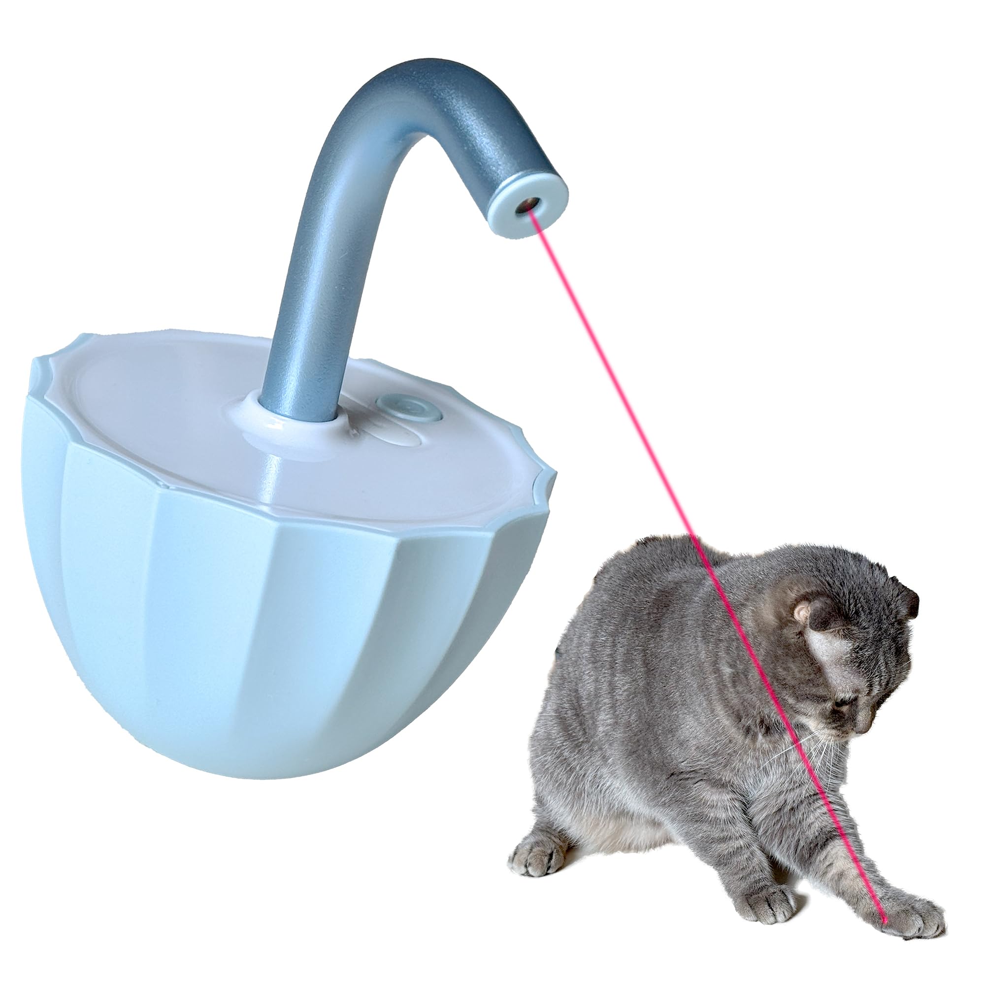 MeowMate Automatic Cat Toy with LED Light and Pointer, Electric Lighting Toy for Solitaire Play, Stress Relief, and Exercise
MeowMate Automatic Cat Toy with LED Light and Pointer, Electric Lighting Toy for Solitaire Play, Stress Relief, and Exercise