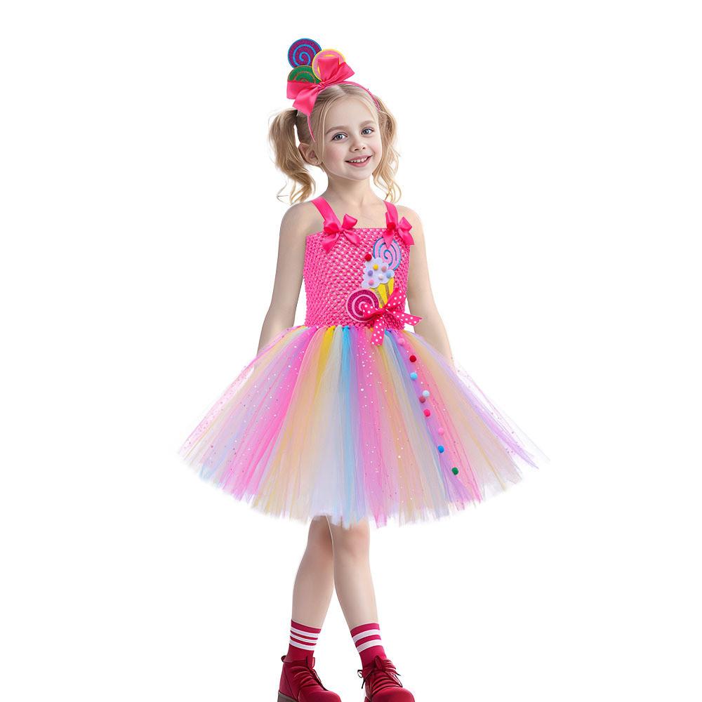 Kids Girls Candy Sweet Lollipop Rainbow Mesh Tutu Dress Headwear Set Children Halloween Cosplay Costumes Child Pretend Princess Party Role Play Outfit S розы красного
Kids Girls Candy Sweet Lollipop Rainbow Mesh Tutu Dress Headwear Set Children Halloween Cosplay Costumes Child Pretend Princess Party Role Play Outfit S розы красного