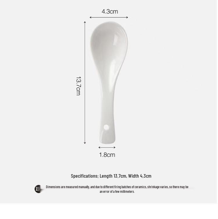 Japanese Snowflake Ceramic Spoon: Household Soup, Rice, and Hotel Teaspoon
Japanese Snowflake Ceramic Spoon: Household Soup, Rice, and Hotel Teaspoon