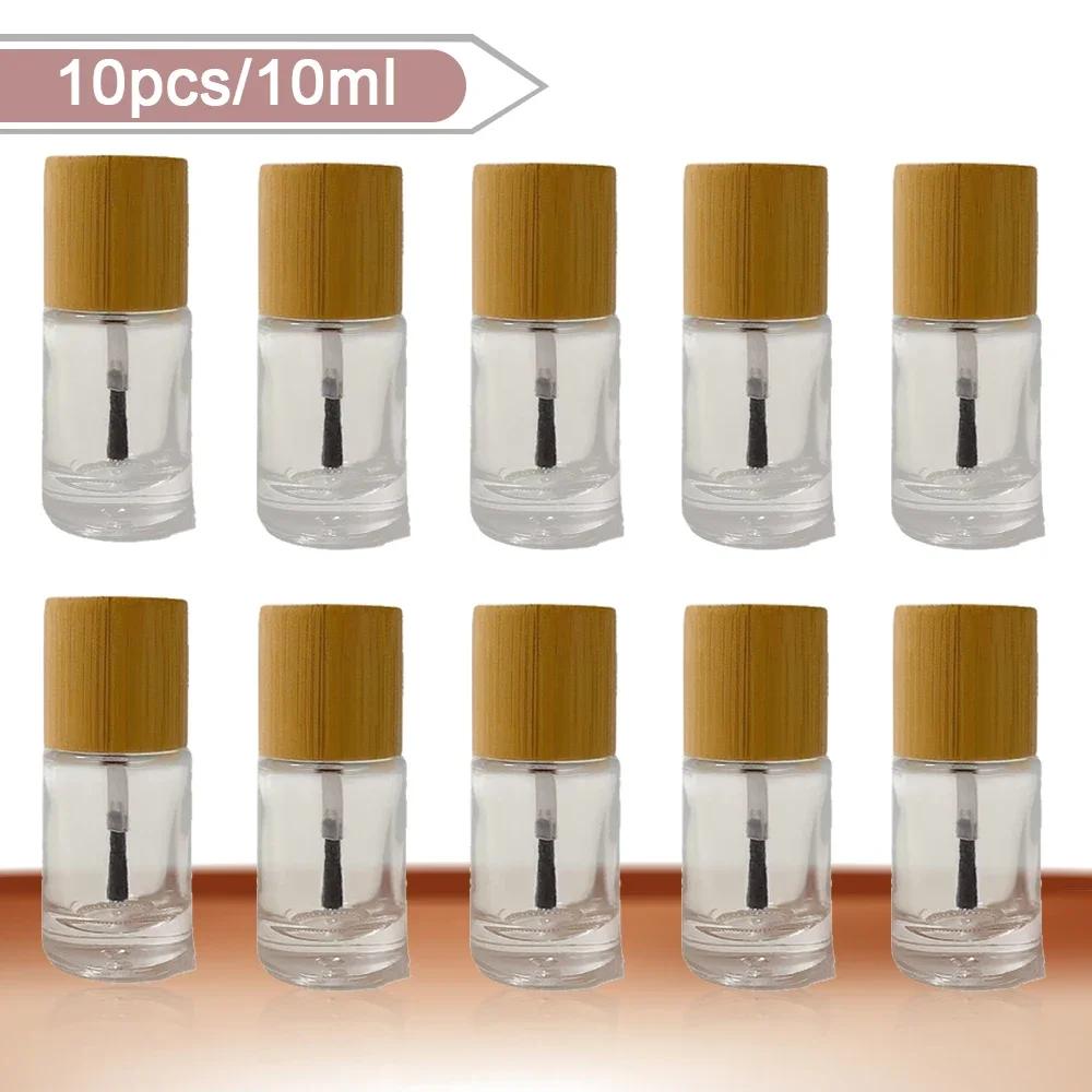 BEPAN 10Pcs10ml Empty Nail Polish Bottles with Bamboo Cap and Brush Refillable Nail Polish Glass Bottle Liquid Dispenser Diy Nail Art
BEPAN 10Pcs10ml Empty Nail Polish Bottles with Bamboo Cap and Brush Refillable Nail Polish Glass Bottle Liquid Dispenser Diy Nail Art