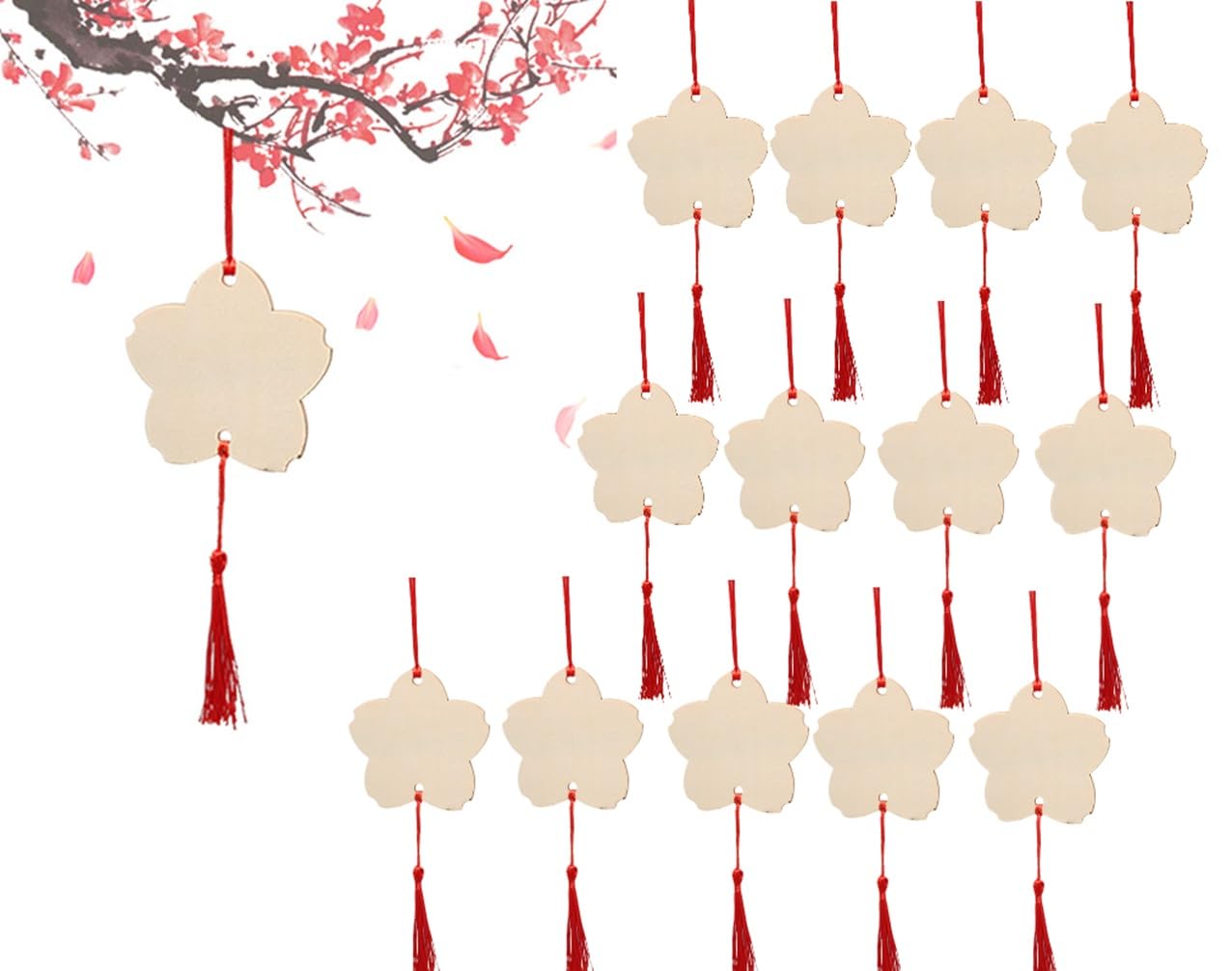 SKTMH Lucky Ema Set of 20 Wooden Ema Plain Hole DIY Graffiti Flower Shape Ema Protection from Evil Good Luck DIY Crafts Decorative Pendant Heian
SKTMH Lucky Ema Set of 20 Wooden Ema Plain Hole DIY Graffiti Flower Shape Ema Protection from Evil Good Luck DIY Crafts Decorative Pendant Heian