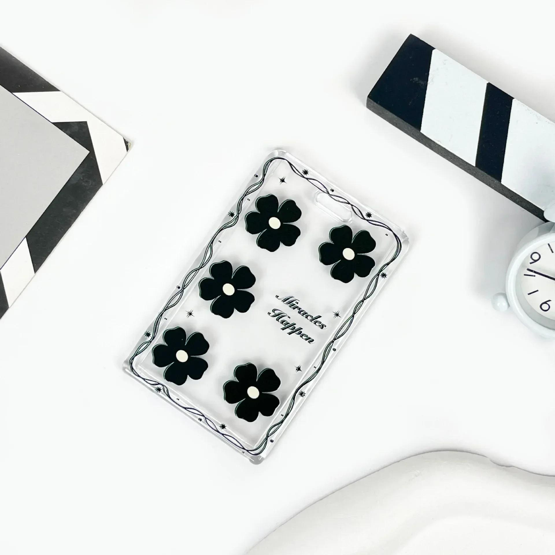 Чехол для карт с черным цветком, прозрачный держатель для студенческой карты, чехол для карты контроля доступа, чехол для карты на пружине, держатель для удостоверения личности
Чехол для карт с черным цветком, прозрачный держатель для студенческой карты, чехол для карты контроля доступа, чехол для карты на пружине, держатель для удостоверения личности