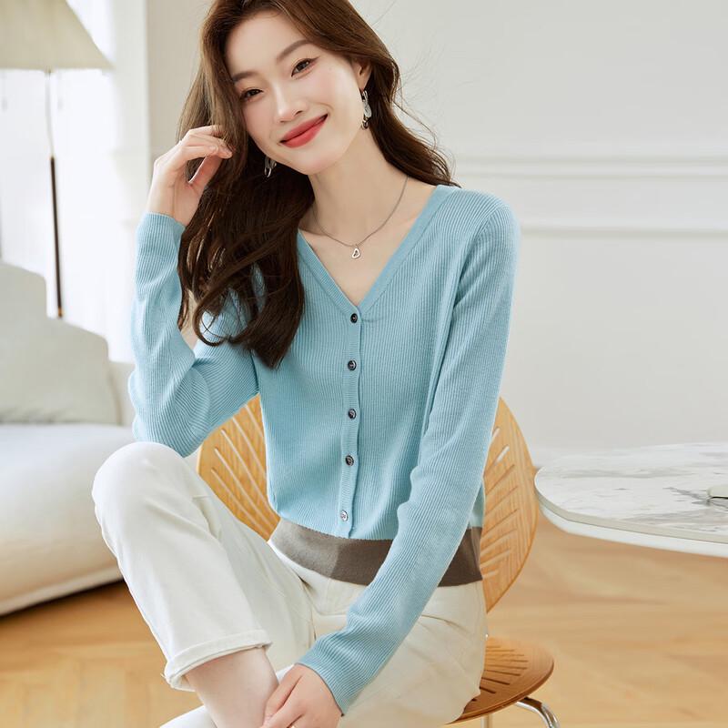 Srcr Women s V-Neck Wool Blend Knit Sweater L
Srcr Women s V-Neck Wool Blend Knit Sweater L