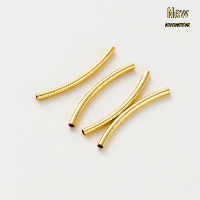 Glossy 14k/18k Gold Electroplated Bent Tube Jewelry Accessories - Flower and Starry Sky Design 2x15mm/20 pcs
Glossy 14k/18k Gold Electroplated Bent Tube Jewelry Accessories - Flower and Starry Sky Design 2x15mm/20 pcs