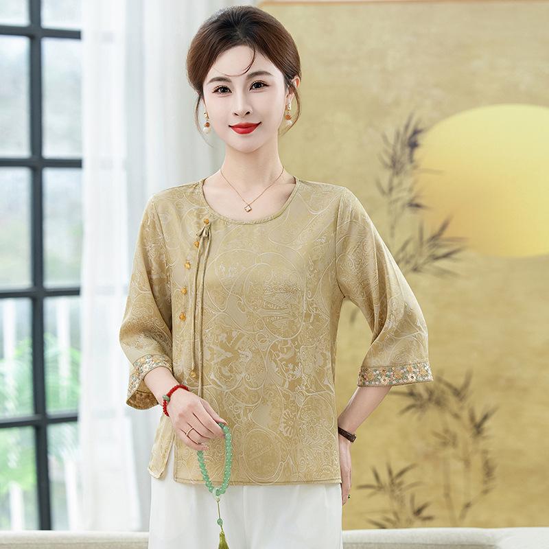 Elegant Plus Size Mid-Sleeve Chinese Style Women s Summer Top 2XL (for 50-57kg) хакі
Elegant Plus Size Mid-Sleeve Chinese Style Women s Summer Top 2XL (for 50-57kg) хакі