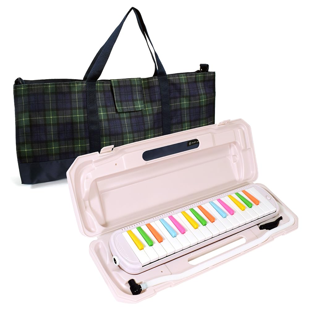 COLORFUL CANDY STYLE Music Set Keyboard Harmonica Case Musical Instrument Body Set Pianica Stylish Common Tartan Check Dark Green & Candy NN300940
COLORFUL CANDY STYLE Music Set Keyboard Harmonica Case Musical Instrument Body Set Pianica Stylish Common Tartan Check Dark Green & Candy NN300940