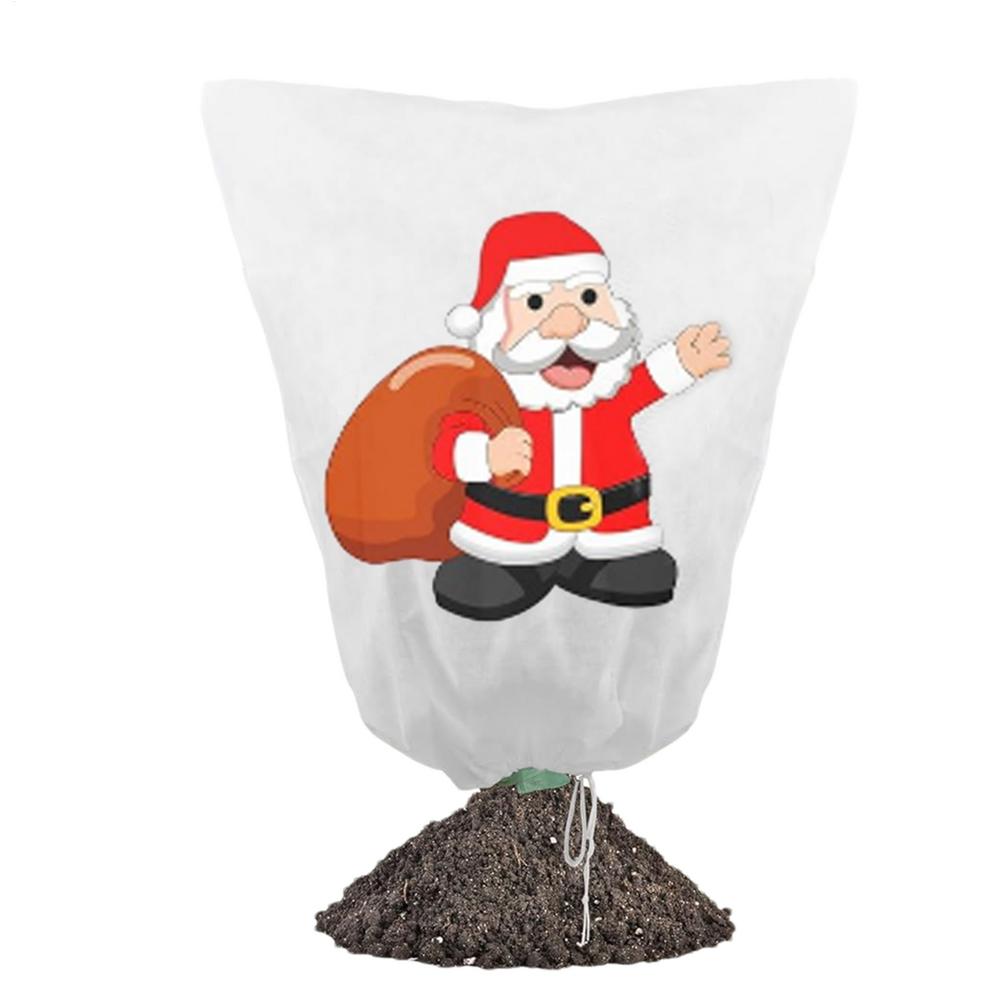 Plant Frost Protection Covers Christmas Prints Frost Cloths Outdoor Plants Non-woven Fabric Breathable Guard With Drawstring
Plant Frost Protection Covers Christmas Prints Frost Cloths Outdoor Plants Non-woven Fabric Breathable Guard With Drawstring