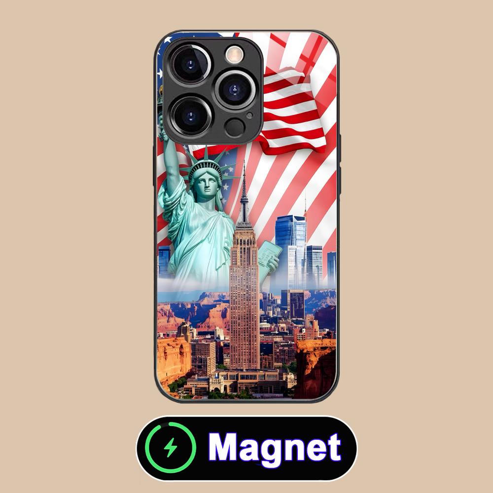 USA America Flag Glass MagSafe Mobile Phone Case for iPhone 17 16 15 14 13 12 11 Air Pro Max Plus Mini Colorful Cover iPhone 11 Pro Max
USA America Flag Glass MagSafe Mobile Phone Case for iPhone 17 16 15 14 13 12 11 Air Pro Max Plus Mini Colorful Cover iPhone 11 Pro Max