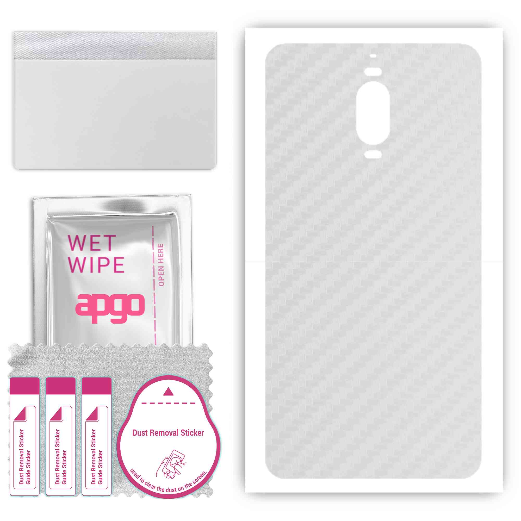 apgo Protective Skin Sticker for the back compatible with Huawei Mate 9 Pro, Wrap Film, Foil, Vinyl - Pattern Transparent Carbon
apgo Protective Skin Sticker for the back compatible with Huawei Mate 9 Pro, Wrap Film, Foil, Vinyl - Pattern Transparent Carbon