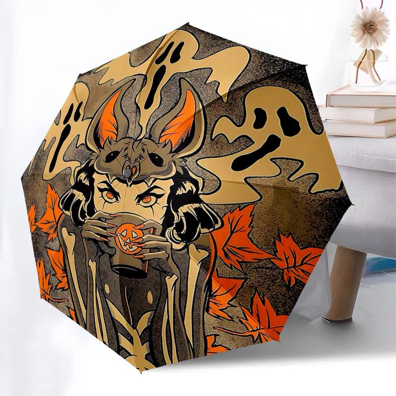 1pc Halloween Bat Skeleton with Pumpkin Mug, Automatic Opening Umbrella, Portable Folding Design, 8-Bone Iron Frame Outdoor Umbrella, Festival Gift fo
1pc Halloween Bat Skeleton with Pumpkin Mug, Automatic Opening Umbrella, Portable Folding Design, 8-Bone Iron Frame Outdoor Umbrella, Festival Gift fo