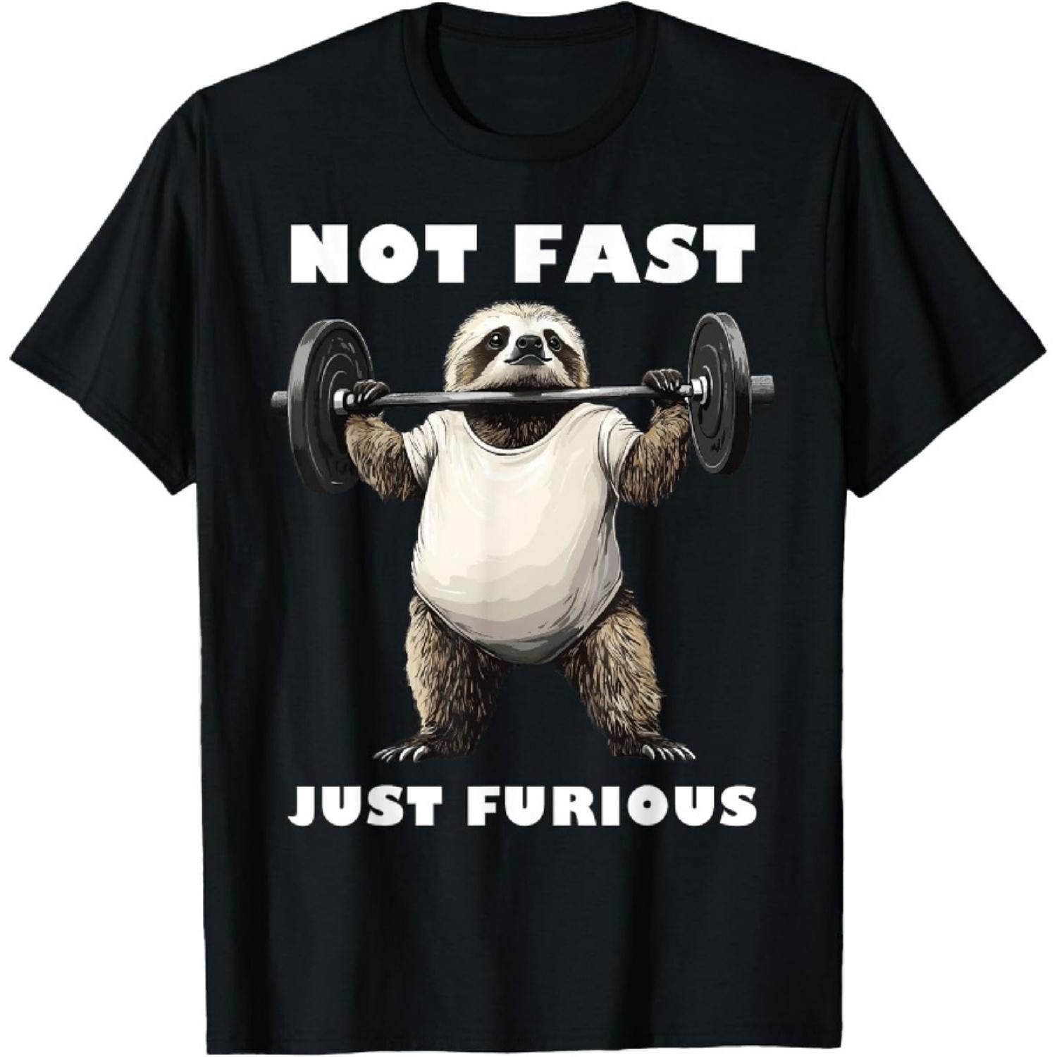 Not Fast Just Furious Tee Bodybuilding Weightlifting Sloth T-Shirt3 XXXXXL чорний
Not Fast Just Furious Tee Bodybuilding Weightlifting Sloth T-Shirt3 XXXXXL чорний