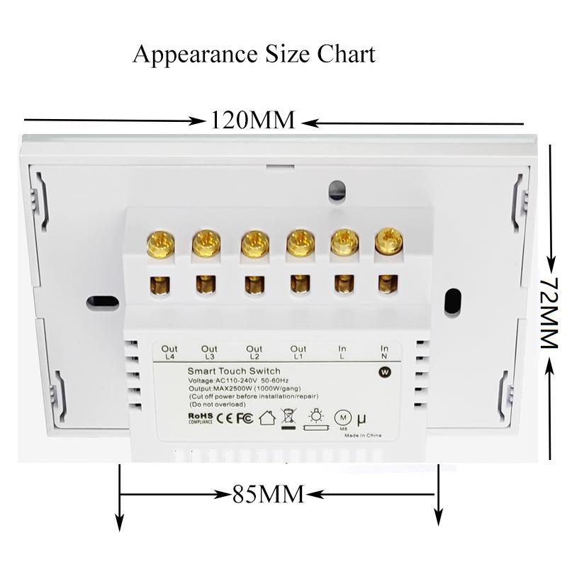 JRUMP Wifi Smart Touch Switch Голосовое управление Выключатель света с беспроводным пультом дистанционного управления Настенный выключатель Работа Alexa Echo Google
JRUMP Wifi Smart Touch Switch Голосовое управление Выключатель света с беспроводным пультом дистанционного управления Настенный выключатель Работа Alexa Echo Google