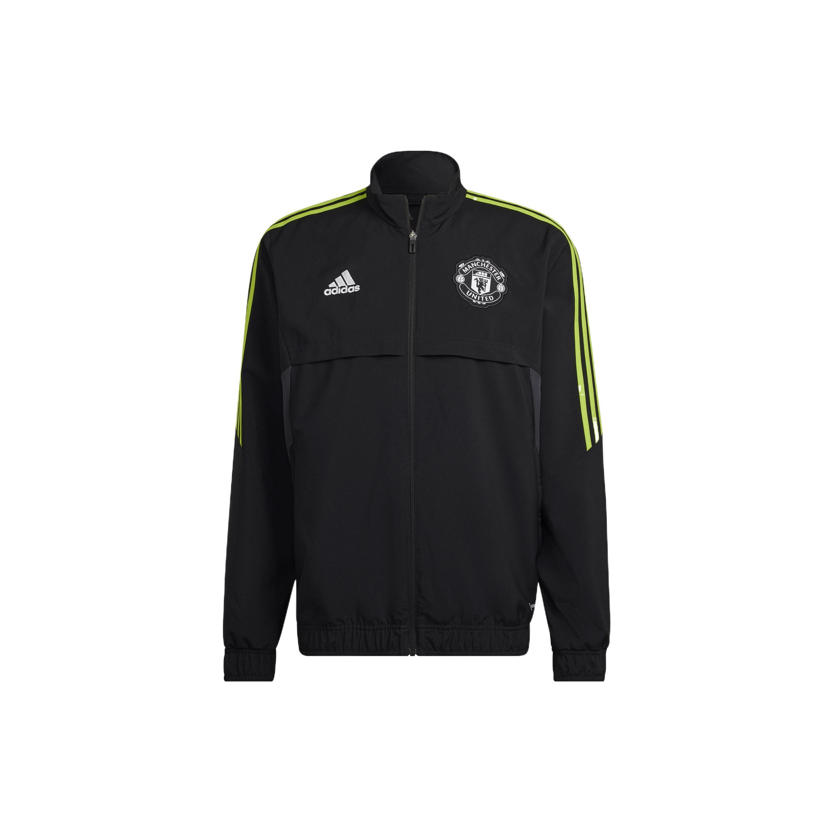 Adidas Спортивная футбольная куртка Manchester United Мужская куртка Черная HE6680 XS
Adidas Спортивная футбольная куртка Manchester United Мужская куртка Черная HE6680 XS