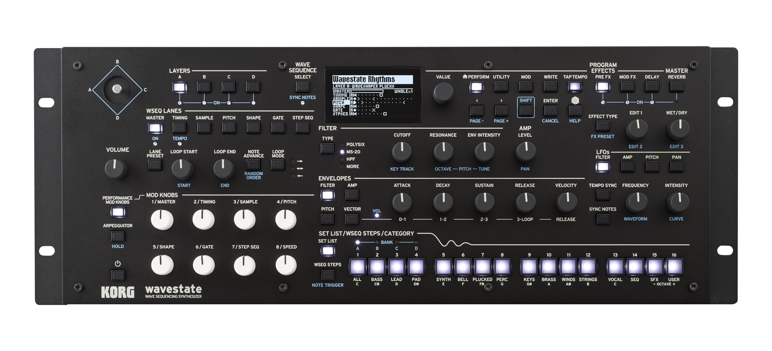 KORG synthesizer wavestate module KORG wavestate-M wavestate Module WAVE SEQUENCING SYNTHESIZER synthesizer sound source
KORG synthesizer wavestate module KORG wavestate-M wavestate Module WAVE SEQUENCING SYNTHESIZER synthesizer sound source