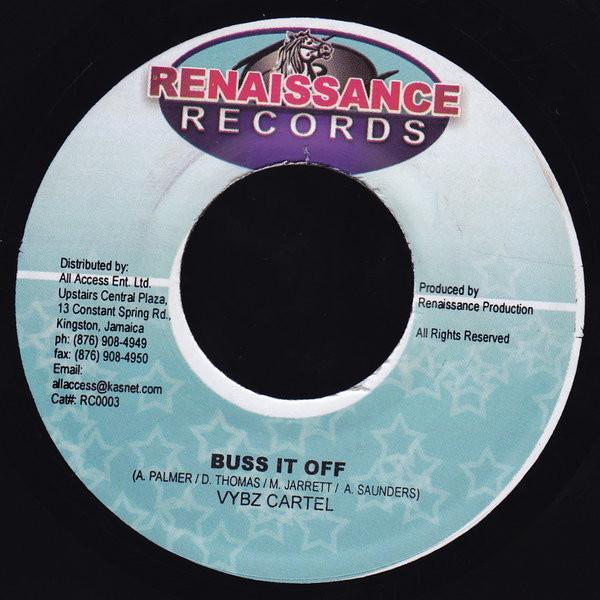 7inch Record VYBZ KARTEL - Buss It Off NONE Renaissance Rec 2003 Jamaica Reggae, Ska & Dub Used
7inch Record VYBZ KARTEL - Buss It Off NONE Renaissance Rec 2003 Jamaica Reggae, Ska & Dub Used