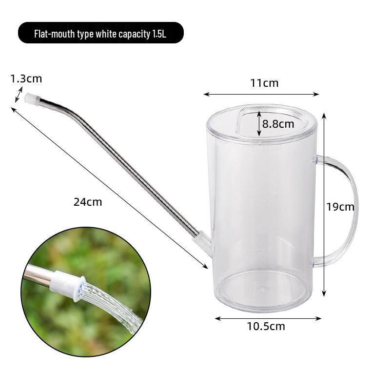 Household Long Spout Watering Can – Ideal for Gardening Green Plants, Bonsai, Succulents, and Flowers; Small Spray Can Included. 1.5L
Household Long Spout Watering Can – Ideal for Gardening Green Plants, Bonsai, Succulents, and Flowers; Small Spray Can Included. 1.5L