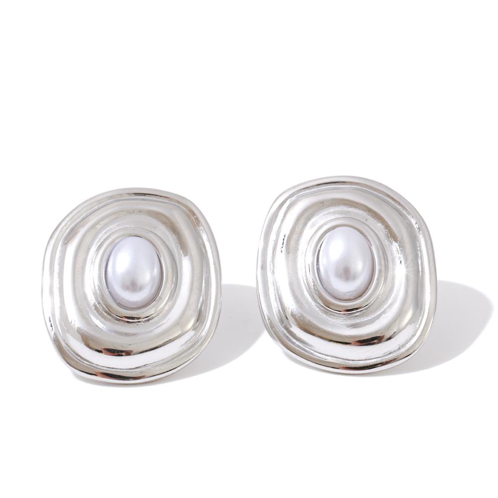 Yhpup High Quality Stainless Steel Pearl Round Stud Earrings Tarnish Resistant Metal Ladies Daily Wear Fashion Jewelry Wholesale
Yhpup High Quality Stainless Steel Pearl Round Stud Earrings Tarnish Resistant Metal Ladies Daily Wear Fashion Jewelry Wholesale