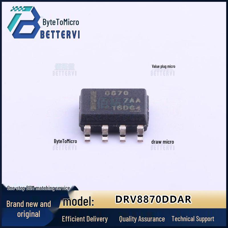 Texas Instruments DRV8870DDAR HSOP-8-EP Brushed DC Motor Driver Chip
Texas Instruments DRV8870DDAR HSOP-8-EP Brushed DC Motor Driver Chip