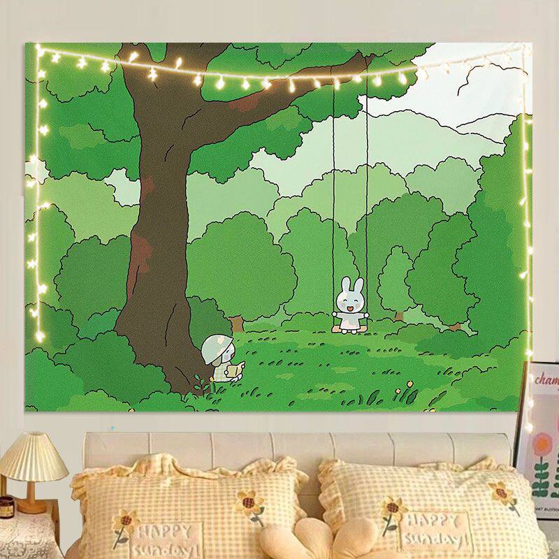 Cute Cartoon Wall Tapestry for Bedroom Living Room Healing Decor Unique Wall Hanging Art Cloth 74x94cm(29x37in)
Cute Cartoon Wall Tapestry for Bedroom Living Room Healing Decor Unique Wall Hanging Art Cloth 74x94cm(29x37in)