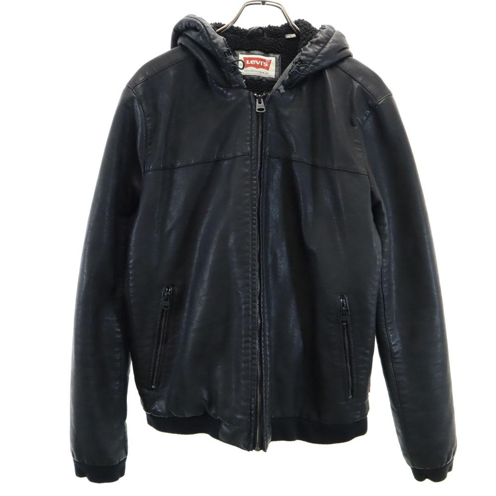 Levi s Faux leather Jacket M black Blouson Hoodie Men s Used
Levi s Faux leather Jacket M black Blouson Hoodie Men s Used