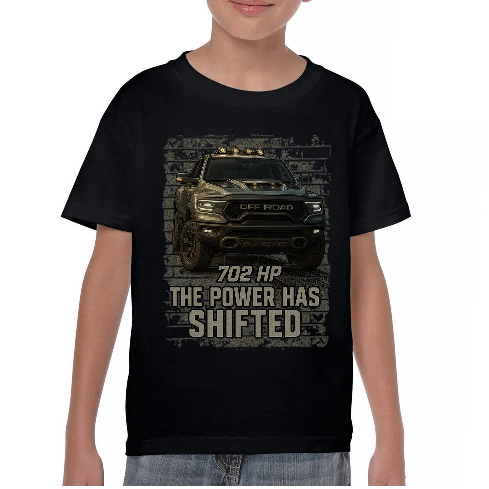 The Power Has Shifted Youth kids boys T-Shirt 702HP Pickup Truck Offroad Muscle 4x4 Kids 130
The Power Has Shifted Youth kids boys T-Shirt 702HP Pickup Truck Offroad Muscle 4x4 Kids 130