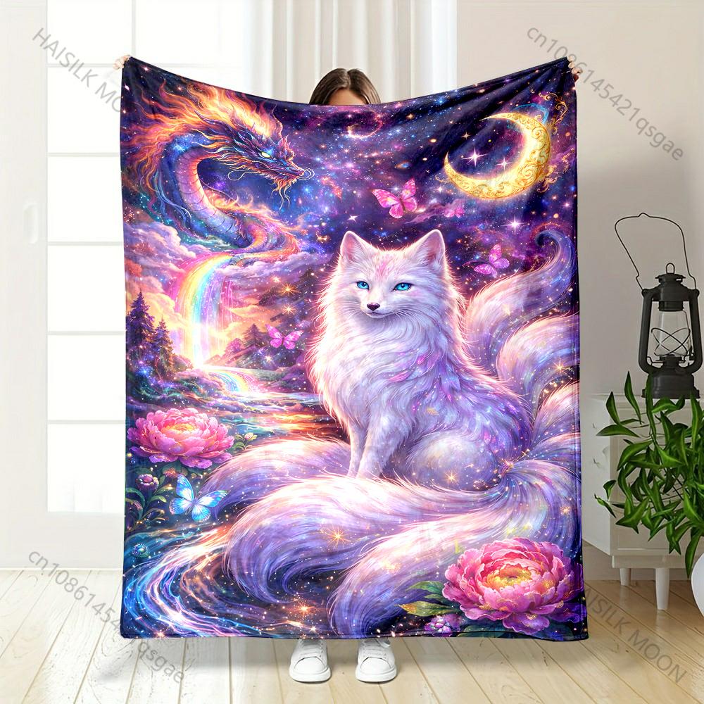 1PC Fantasy nine-tailed fox and dragon Print Adult Children Warm Blankets Home Travel Car Soft and Comfortable Luxury gifts 75x90cm
1PC Fantasy nine-tailed fox and dragon Print Adult Children Warm Blankets Home Travel Car Soft and Comfortable Luxury gifts 75x90cm