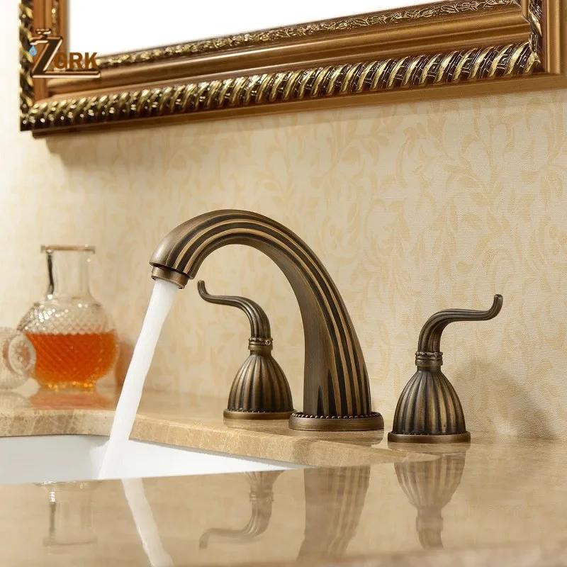 3 PCS Basin Faucet Antique Brass Deck Mounted Bathroom Mixer Tap Bath Basin Sink Vanity Faucet Water Tap Three Hole Bath Faucets Brass
3 PCS Basin Faucet Antique Brass Deck Mounted Bathroom Mixer Tap Bath Basin Sink Vanity Faucet Water Tap Three Hole Bath Faucets Brass