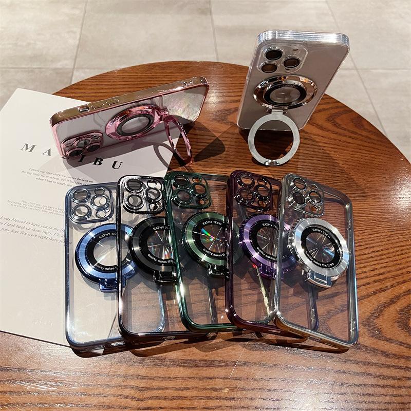 Applicable To IPhone 16 Mobile Phone Case Magnetic Suction Bracket Transparent Electroplating 14 Apple 15 Pro Protective Case 3 with Lens Film iPhone16
Applicable To IPhone 16 Mobile Phone Case Magnetic Suction Bracket Transparent Electroplating 14 Apple 15 Pro Protective Case 3 with Lens Film iPhone16