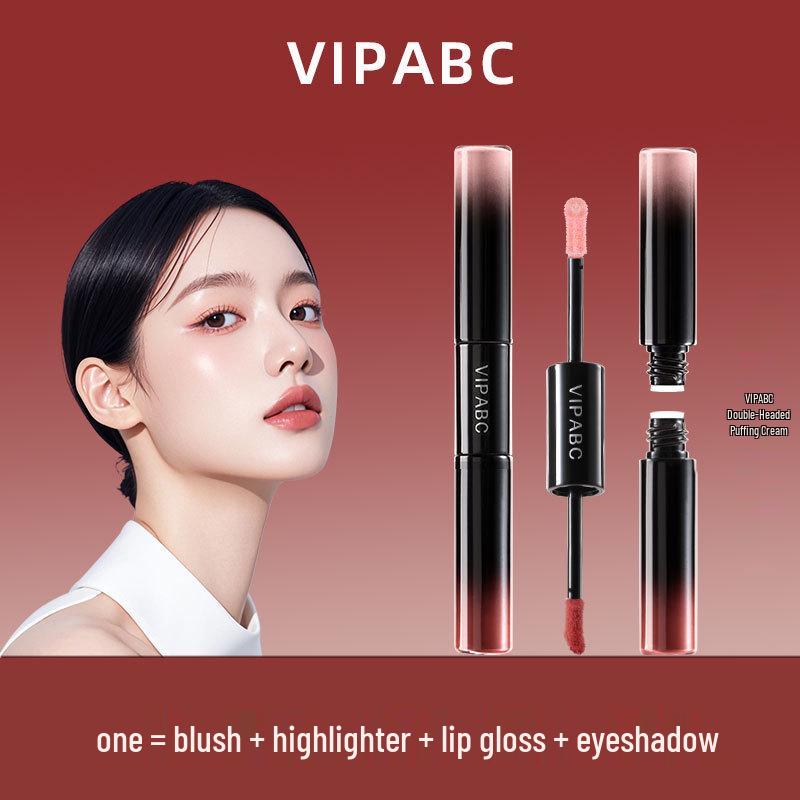 VIPABC Multi-Use Double-Headed Blush: Creamy, Pigmented, Skin-Friendly Balm for Lips, Eyes, and Cheeks.
VIPABC Multi-Use Double-Headed Blush: Creamy, Pigmented, Skin-Friendly Balm for Lips, Eyes, and Cheeks.