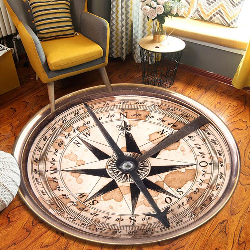 Compass Round Area Rug,Carpet Rug for Living Room Bedroom Sofa Playroom Decor,Non-slip Floor Mat 80cmx80cm
Compass Round Area Rug,Carpet Rug for Living Room Bedroom Sofa Playroom Decor,Non-slip Floor Mat 80cmx80cm