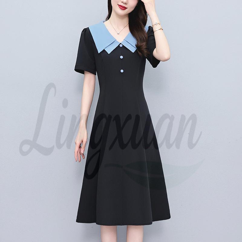 Casual Plus Size Color Block Patchwork Mid-Length Summer Dress - Slimming, Short Sleeve 2XL чёрный
Casual Plus Size Color Block Patchwork Mid-Length Summer Dress - Slimming, Short Sleeve 2XL чёрный