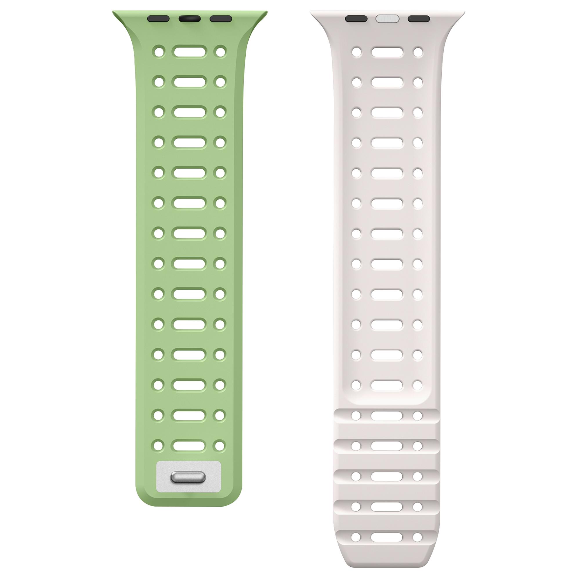 For Apple Watch 10 42mm/9 8 7 41mm/SE (2023) SE (2022) SE 6 5 4 40mm/3 2 1 38mm Magnetic Silicone Sport Band Lemon Yellow/Grey
For Apple Watch 10 42mm/9 8 7 41mm/SE (2023) SE (2022) SE 6 5 4 40mm/3 2 1 38mm Magnetic Silicone Sport Band Lemon Yellow/Grey