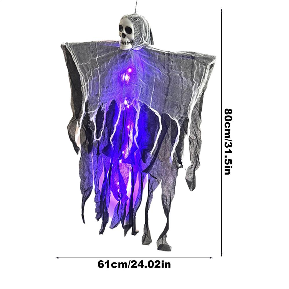 1pcs Halloween Glowing Skull Skeleton Gauze Hanging Ghost Home Outdoor Garden Decoration Halloween Party Horror Ghost Props фиолетовый светлый
1pcs Halloween Glowing Skull Skeleton Gauze Hanging Ghost Home Outdoor Garden Decoration Halloween Party Horror Ghost Props фиолетовый светлый
