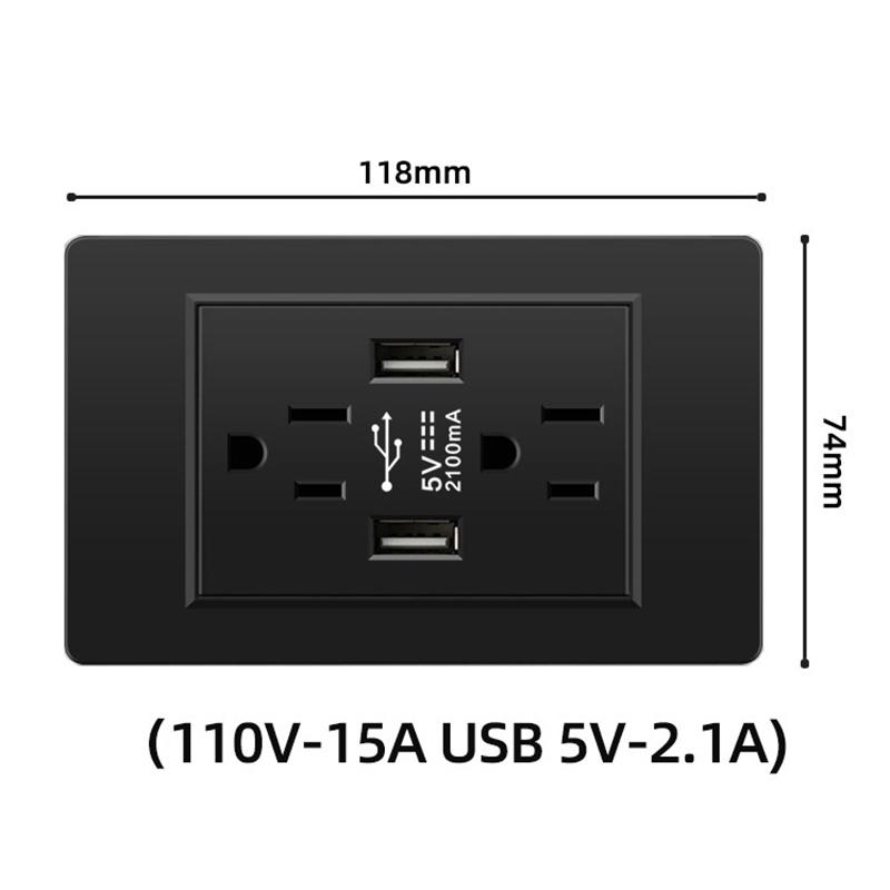 1Pc Us Standard Wall Socket With Usb Type-C Charging Port 5V 2.1A, 118*72Mm Pc Panel чорний
1Pc Us Standard Wall Socket With Usb Type-C Charging Port 5V 2.1A, 118*72Mm Pc Panel чорний