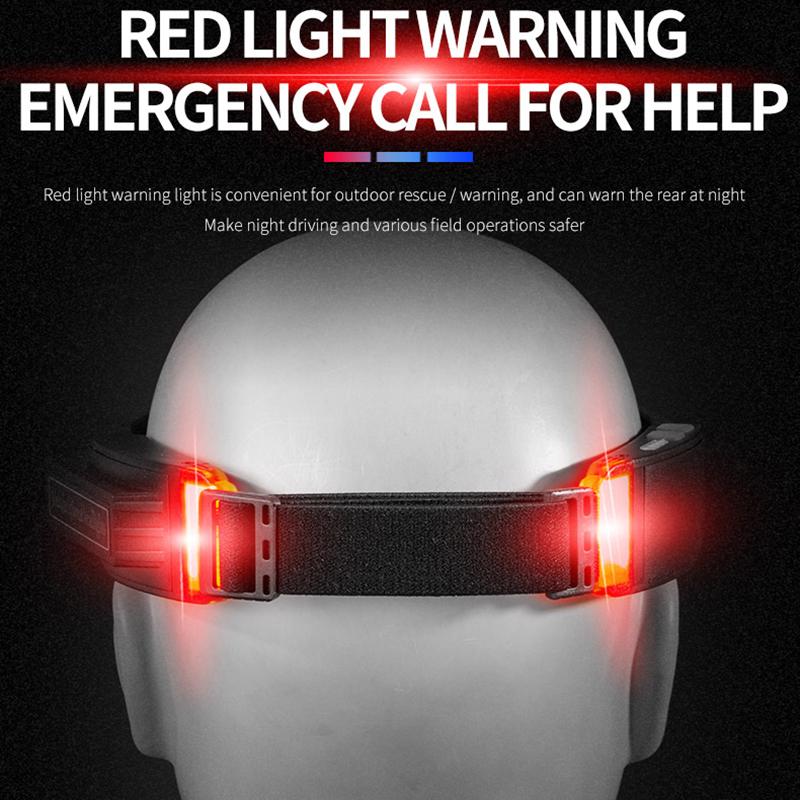 W695-3 Mini LED Headlight Multi-Function COB Headlamp with Red Warning Outdoor Headband Light Type A
W695-3 Mini LED Headlight Multi-Function COB Headlamp with Red Warning Outdoor Headband Light Type A