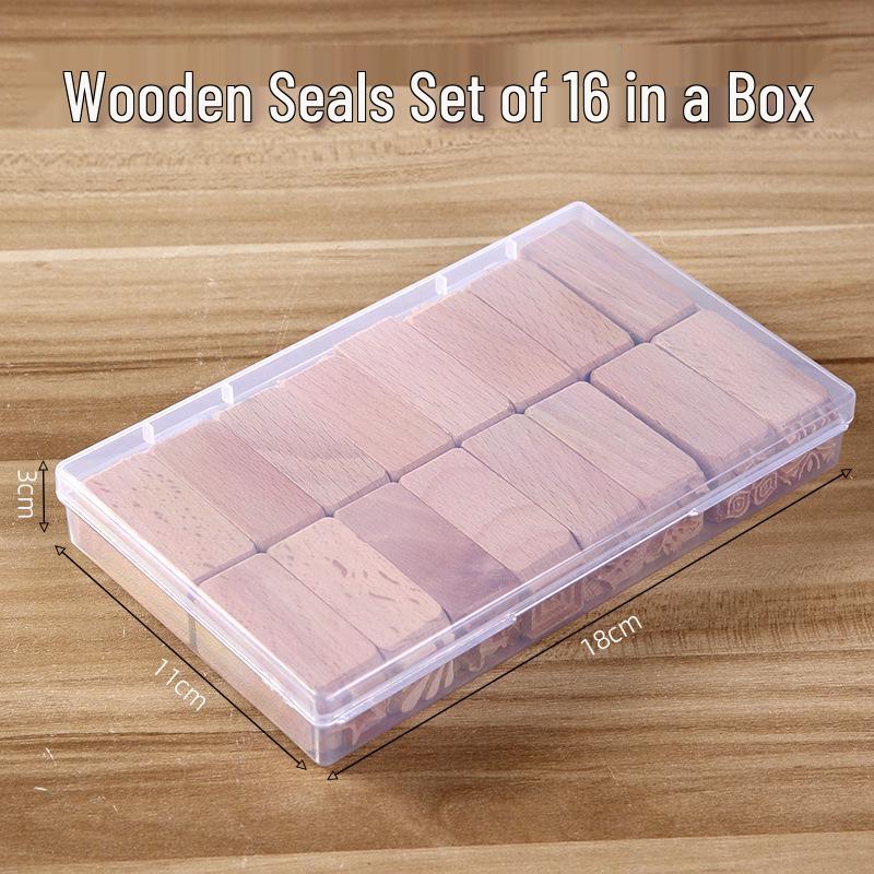 16-Piece Ceramic & Wood Grain Texture Stamp Set: Mooncake & Clay Sculpting Molds
16-Piece Ceramic & Wood Grain Texture Stamp Set: Mooncake & Clay Sculpting Molds
