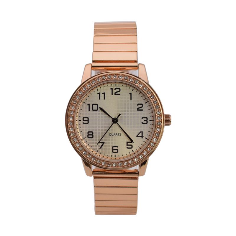 Модные женские цифровые кварцевые часы с эластичным ремешком розового золота
Модные женские цифровые кварцевые часы с эластичным ремешком розового золота