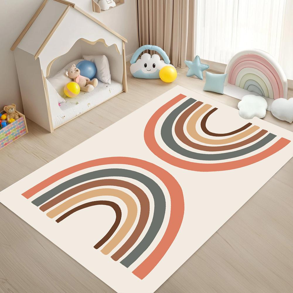 Vintage Double Rainbow Kids Area Rug Non Slip Washable Mat for Nursery Playroom Kids Bedroom Playful Home Decor 40cm x 60cm
Vintage Double Rainbow Kids Area Rug Non Slip Washable Mat for Nursery Playroom Kids Bedroom Playful Home Decor 40cm x 60cm